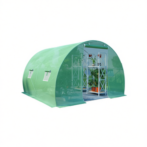 Invernadero Green Garden de tamaño mediano con estructura de acero galvanizado y malla de polietileno para uso durante todo el año - Product Image 1