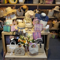 Offre Spéciale à la mode PP tissé sac étanche léger durable panier à main pour voyage plage supermarché fête de mariage
