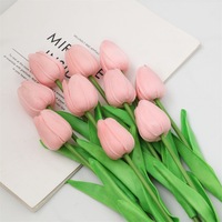 Fleurs artificielles 3D tulipes faites à la main transfrontalières, bouquets de mariage, accessoires photo, décoration intérieure, modèle PU Whh-297, vente en gros