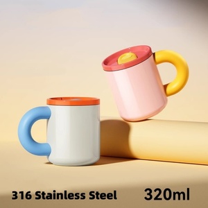 Mug à café portable en acier inoxydable de 12 oz avec couvercle isolant, idéal pour le camping et le bureau à domicile - Product Image 5