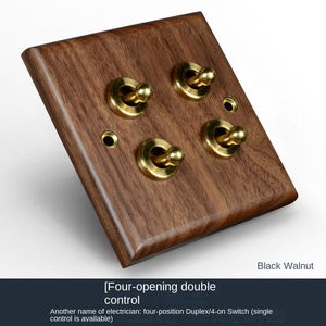 สวิตช์ทองเหลืองสวิตช์แบบดึงติดผนังสวิตช์10A16A 220V สวิตช์สกรูทองเหลือง1/2/3 Gang.2Way สวิตช์ไฟสไตล์ย้อนยุค SW-767 - Product Image 5