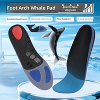 Semelles orthopédiques de sport en gros, coussin EVA, soutien de la voûte plantaire en TPU, tissu respirant, absorption des chocs pour la course et l'usage quotidien