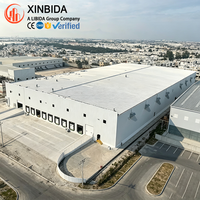 Entrepôt logistique spacieux en structure acier préfabriquée, bâtiments en structure acier pour entrepôts frigorifiques stables, à vendre