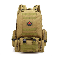 Haute densité 900D Oxford étanche kaki sac à dos tactique doublure en Polyester fermeture à glissière cadre interne pour les Sports de plein air
