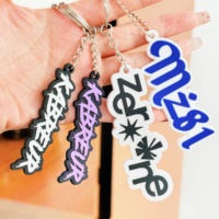 Usine en gros personnalisé forme de coeur conception souple PVC Anime porte-clés en caoutchouc Souvenir promotionnel PVC porte-clés Chine vente