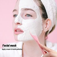 Brosse pour masque facial à double tête Applicateur en silicone Cuillère Spatule Bâton d'agitation Peau de femme Nettoyage du visage Soins de la maison Outils de maquillage