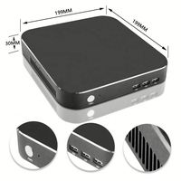 Boîtier de projet électronique pour mini PC industriel, boîtier personnalisé en alliage d'aluminium extrudé CNC, ensemble de boîtiers pour mini ordinateur de bureau