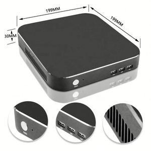 Industrial Mini PC Electronic Project Box Casing Custom CNC Aluminum Alloy Extrusion Desktop Mini Computer Set Top <b>Enclosures</b> - Product Image 5