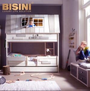 Meuble de chambre d'enfant en bois massif, <span class=keywords><strong>lit</strong></span> Double superposé de Style moderne, pour garçons et filles - Product Image 6