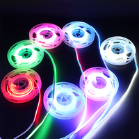Lampu Strip LED Tembaga USB 5V Dapat Dipotong Kontrol Sentuh 320LED/m 8mm COB Pita Fleksibel Penggunaan Dalam Ruangan