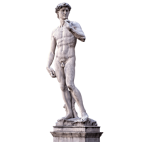 Statue de David en marbre sculptée à la main, personnalisable, pour la décoration de la salle du musée classique de la Renaissance