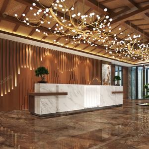 Foshan Source usine luxe antidérapant moderne 600*1200 carreaux de sol lumineux pour salle à manger Villa salon chambre autres espaces - Product Image 3