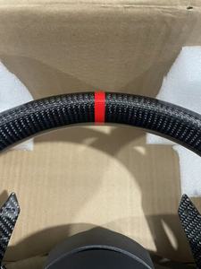 Volant sport en fibre de carbone et cuir pour <span class=keywords><strong>Audi</strong></span> A4/A5/A6/A7/RS3/<span class=keywords><strong>RS6</strong></span>/RS7/C7/C8/B9/B9.5/S3/SQ5/Q3/Q7/Q8, Plug&Play - Product Image 5