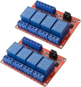 4 Channel 24V Relay Module Board Shield With Optocoupler Support High And Low Level Trigger