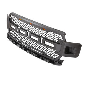 กระจังหน้าสไตล์แร็พเตอร์ สีเทาดำ ปี 2018 2019 2020 สำหรับรถฟอร์ด F150 - Product Image 3