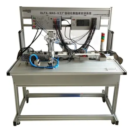 Sistem Otomasi Manufaktur Otomasi Pabrik Dikecubung Peralatan Pendidikan Laboratorium Pelatihan Sekolah SMK