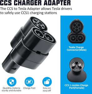 Adaptateur CCS1 vers Tesla NACS Max 250KW DC Charge rapide Compatible avec TSL Modèle 3/Y/S/X Garantie 1 an - Product Image 4