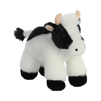 Usine de peluches personnalisées, peluche de vache de dessin animé personnalisée, OEM ODM, peluche de vache laitière personnalisée avec options multicolores