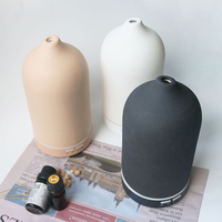 Humidificateur diffuseur d'huiles essentielles d'aromathérapie à ultrasons en céramique de 160ml et diffuseur d'arômes en un seul produit