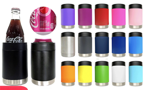 Support de canette de bière isotherme en acier inoxydable de 12 oz, personnalisable avec logo par sublimation - Product Image 6