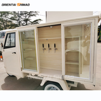 3 trois roues mobile remorque de vente chaude chien camion tricycles voiture électrique tricycle de crème glacée chariot de nourriture à vendre