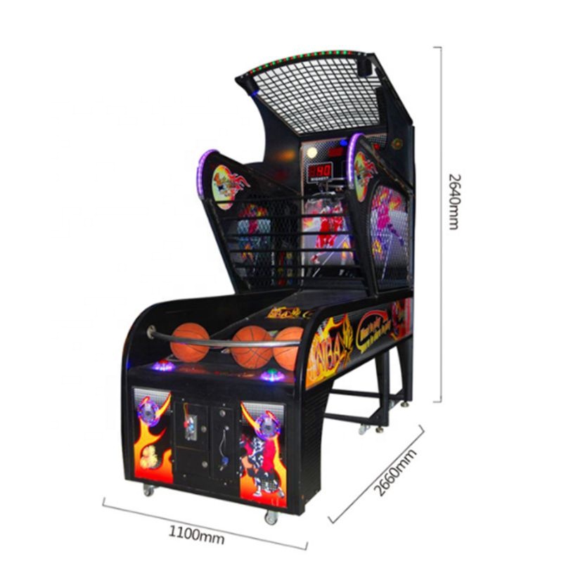 2021 New Professional Basketball Shooting Machine Easy Money Coin-Operated Basketball Passing Machine