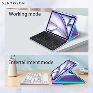 Étui clavier magique SYX pour <span class=keywords><strong>iPad</strong></span> Pro 11 Air 4 Air 5 pour <span class=keywords><strong>iPad</strong></span> 10e <span class=keywords><strong>génération</strong></span> <span class=keywords><strong>iPad</strong></span> <span class=keywords><strong>Mini</strong></span> 6e 5e 4e 3e <span class=keywords><strong>génération</strong></span> étui clavier PU - Product Image 5