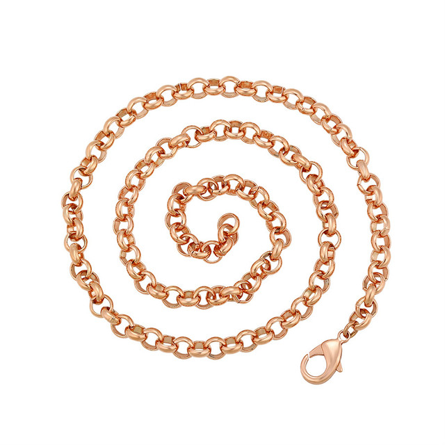 A00721969 Xuping Jewelry Fashion Delicate Rose Gold Neutral All-match Environmental protection Copper Chain Necklace