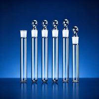 Tubo de Ensayo de Vidrio de Cuarzo de Alta Pureza (99.99%), Transparente a los Rayos UV, Resistente al Calor, Fondo Redondo, para Laboratorio, OEM