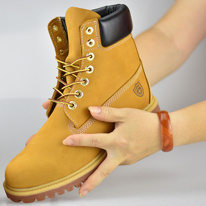 Bottes Spéciales en Cuir Pleine Fleur Marron Foncé Imperméables, Cuir de Vachette Mat pour Hommes et Femmes, Bottes de Travail, Bottes de Neige - Product Image 6