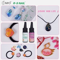 Colle uv transparente pour manucure, g gratuit de colle époxy uv, kit boucles d'oreilles artisanal à faire soi-même, résine bijoux fait à la main avec pigment