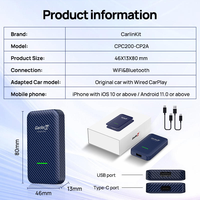 Adaptateur sans fil Android Auto CarPlay Plug and Play compatible avec les dongles USB CarPlay filaires pour toutes les voitures équipées de CarPlay d'usine