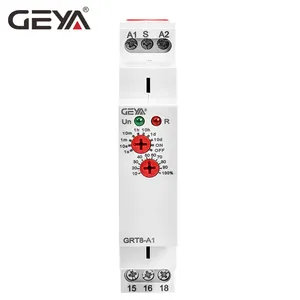 Relays Timers On Off GEYA GRT8-A1 Delay On Time Relay AC220V Din Rail Single Function AC230V 240V Timer Delay DC