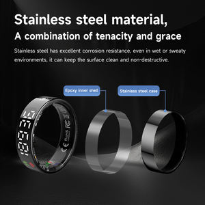 Smart <span class=keywords><strong>Ring</strong></span> Klaarheidsniveau HRV Draadloos Opladen Hart Fabrikant Mode Smart Fitness Ringen Voetbaltracker <span class=keywords><strong>Ring</strong></span> voor Mannen - Product Image 5