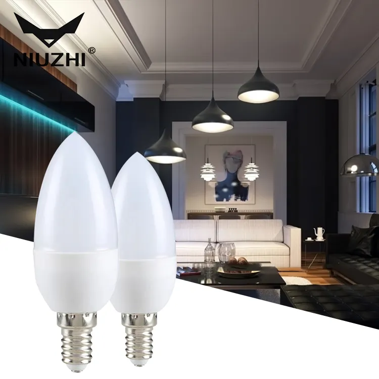 Energy Saving Home Lighting Workshop Bedroom Office Small Size E14 E27 5w 7w Led Candle Bulb Light