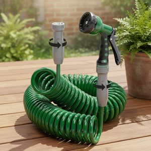 Tuyaux d'arrosage enroulables de qualité fiable, bonne élasticité, tuyaux d'arrosage de jardin en plastique professionnels, tuyaux d'arrosage en <span class=keywords><strong>EVA</strong></span> enroulables - Product Image 1