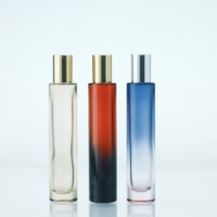 Botol parfum kaca bagian bawah tebal mewah Model kaca persegi CS 15ml botol parfum Mini Portabel Pria Wanita semprot Roll-on Logo khusus