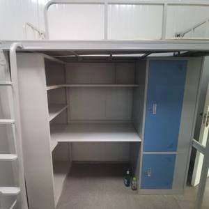 Lit superposé en métal pour étudiants, meubles de dortoir, appartement étudiant, combinaison avec placard, usine de Luoyang - Product Image 6