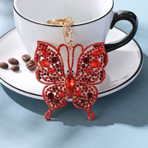 Manufacturers Direct Supply Color Diamond <b>Key</b> <b>Chain</b> Pendant Butterfly Creative Wholesale <b>Key</b> Ring Small Gifts - Product Image 2