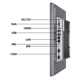 PC industriel de 15.6 pouces, système d'exploitation Windows/Linux, ordinateur à écran tactile multifonctionnel tout-en-un étanche IP65 - Product Image 2