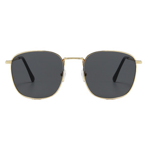 Retro <b>Square</b> Sunglasses Metal <b>Frame</b> <b>Gold</b> UV400 Unisex Driving Glasses Fashion Street Style Couple Sunglasses - Product Image 5