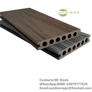 Outdoor Above 18mm Wood-plastic Composite Flooring Decking 3d Embossed Composite Stair Decking