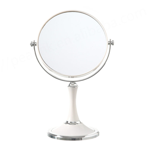 Miroir cosmétique de table de bureau personnalisé Miroir blanc rotatif double face vintage - Product Image 5