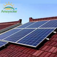 Amoy Solar Mid Clamp Support de montage solaire en aluminium sans cadre 10KW Garantie 25 ans Charge de vent 60M/s Congélateur solaire monté en hauteur