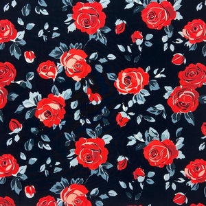 Tissu en crêpe Koshibo à imprimé floral <span class=keywords><strong>rose</strong></span>, 100% polyester, imprimé numérique, doux, 125GSM, crêpe Koshibo, imprimé froissé, pour robes - Product Image 4