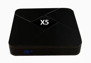 Supporto ricevitore TV satellitare X5 Mpeg 4 HD Set Top Box multilingue per IPTV Amlogic S905X X5 Dvb T2 Set Top Box
