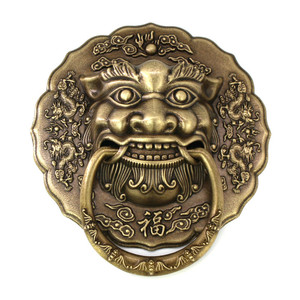 Chinese Style Brass <b>Door</b> <b>Handle</b> Lion Head Solid Copper <b>Door</b> Knocker With <b>Pull</b> Ring For Wooden <b>Door</b> 15cm To 27cm Size Available - Product Image 4