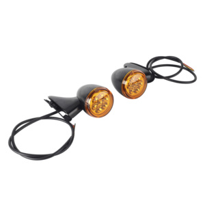 Indicatori di direzione anteriori staffa per Harley Touring CVO Road Glide 2015-2023 <span class=keywords><strong>moto</strong></span> cromato nero indicatore di direzione lampeggiante - Product Image 4