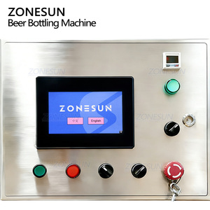 Máquina Llenadora y Tapadora de Botellas de Vidrio Semiautomática de Acero Inoxidable ZONESUN ZS-CFC5 de 6 Cabezales, Llenado Isóbarico al Vacío para Cerveza - Product Image 2