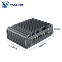 10th Generation I3/I5/I7 Fanless Pfsense Firewall 4 POE Triple M.2 Slots 2,5G LAN Nuevo Material Accesorios de computadora industrial